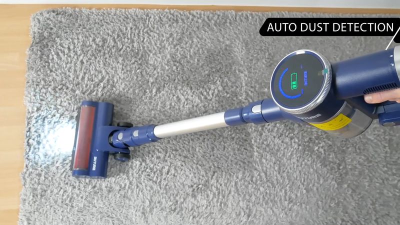  BuTure JR600 Handheld Vacuum, 400W, Gray Blue